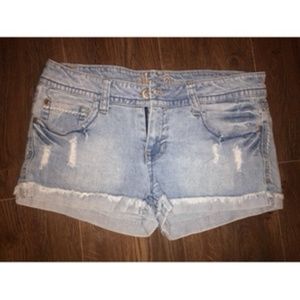 Distressed Jean Shorts